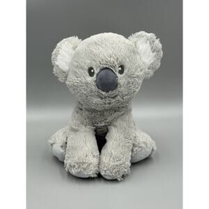 Kellytoy Baby Gray Koala Bear Rattle Plush 11” Stuffed Animal Sitting Toy
